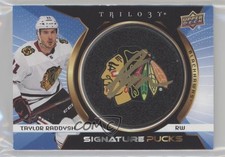 2023-24 Upper Deck Trilogy Signature Pucks Team Logo /24 Taylor Raddysh Auto 1q2