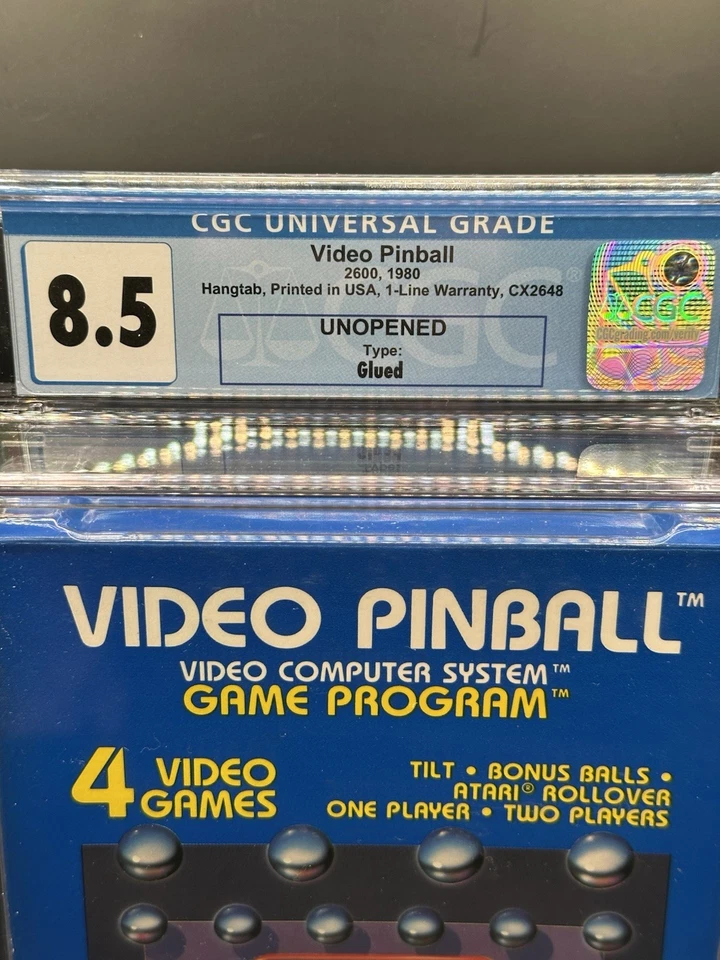 Atari 2600 - Video Pinball 8.5 - Rare High Grade - Sealed - New - CGC - Image 2 of 4