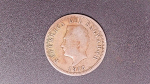 1918 5 Centavos, El Salvador