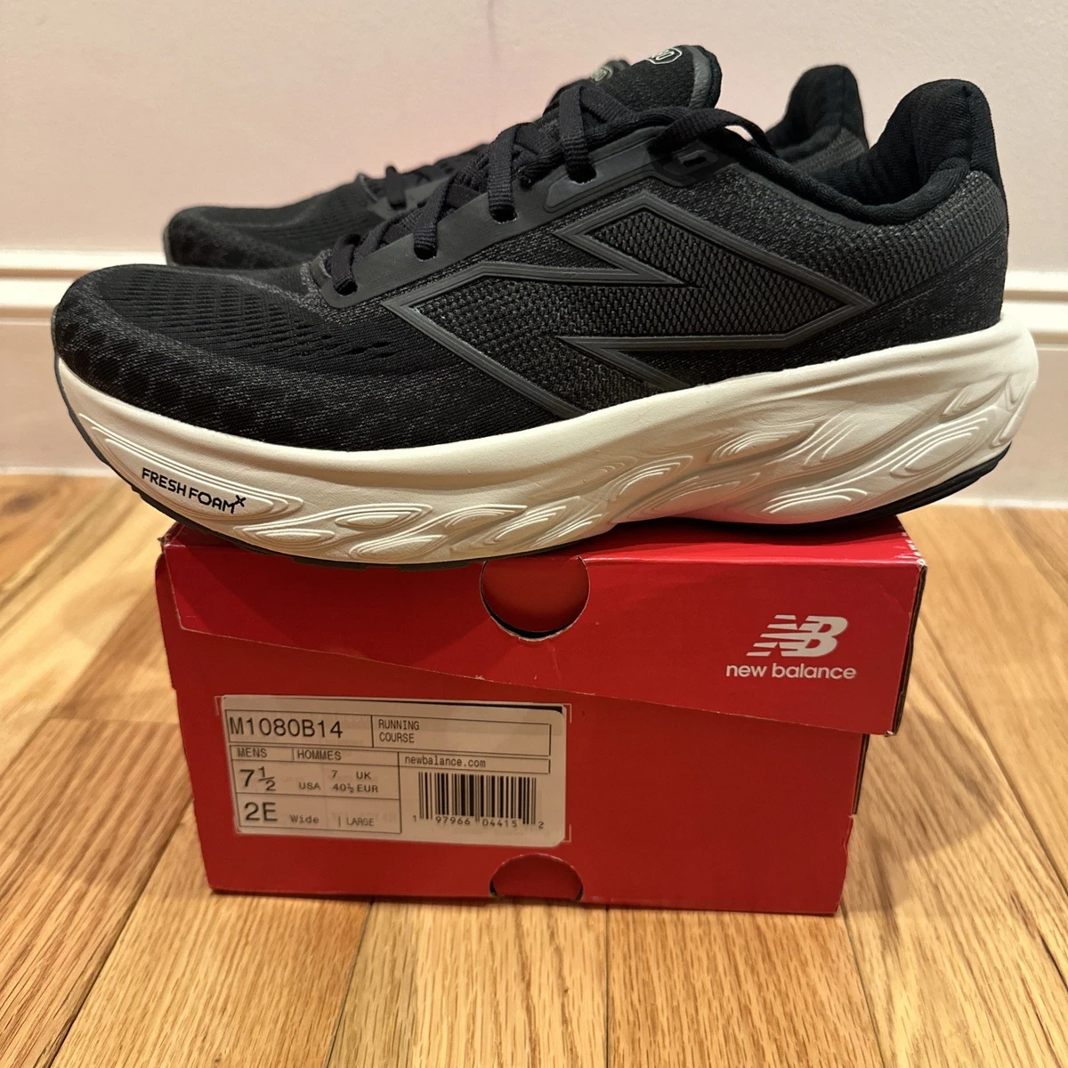 New Balance Fresh Foam X 1080v14 Black Magnet Linen for Sale