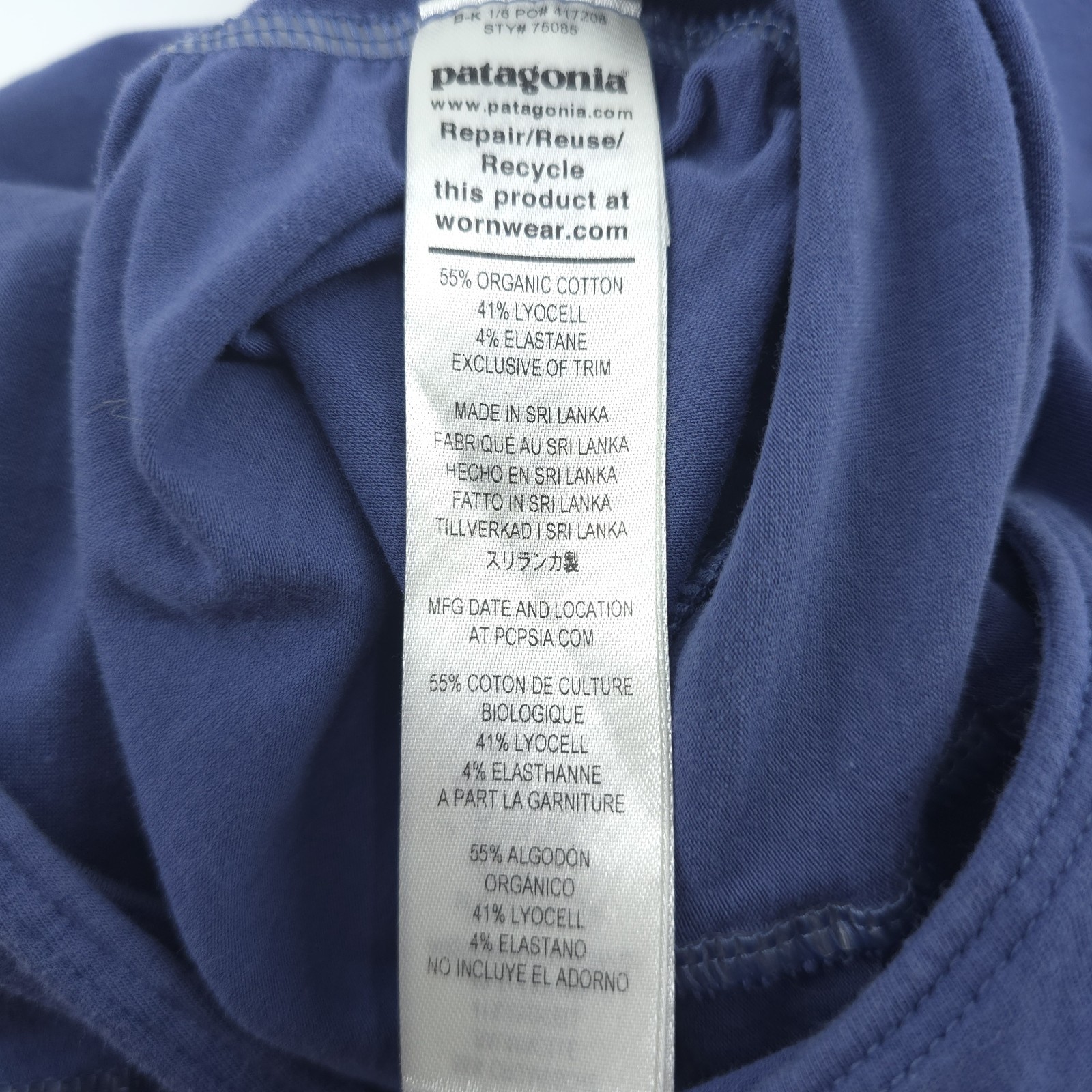 Patagonia Jumpsuit S Kamala Blue Tie Waist Pockets Wide Leg Flowy Stretch thumbnail 4