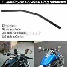 1 inch Motorcycle Handlebars 25mm Drag Bars Black For Harley Sportster Bobbe