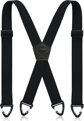Sintege X Back Hidden Suspender 1.5 Inches under Clothing Heavy Duty Work