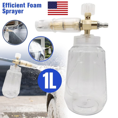 #ad Snow Foam Lance Cannon Soap Bottle Sprayer For Pressure Washer Gun Jet Car Wash $19.99