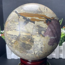 14LB 6.3" Natural Picture Jasper Sphere Quartz  Ball Crystal Reiki Healing Reiki