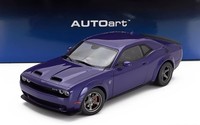 AUTOart 1/18 Dodge Challenger SRT Super Stock Coupe 2023 Purple 71768