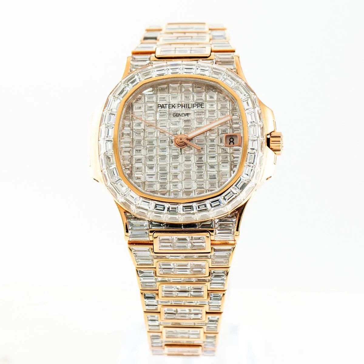 Patek Philippe — Patek Philippe Nautilus 5711-1R Diamond Baguette 18K Rose Gold | Imperial Time U