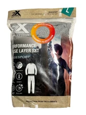 NEW Zeroxposur Boy's Performance Base Layer Set Gray Shirt and Bottom Sz Large L