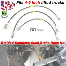 Full Set Stainless Steel Extended Brake Lines For 71-78 Chevy Gmc Ck 10 15 4-6
