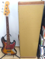 Bajo Jazz Fender Japón Sin Trastes JB62-77FL 3 Tonos Sunburst Hecho en Japón con HC