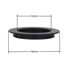 M52-GFX Fuji Medium Frame Size Camera M52  1mm to GFX Ring Adapter 2MM