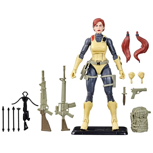 G.I. Joe Classified Series Retro Cardback Scarlett, Collectible 6-Inch Action
