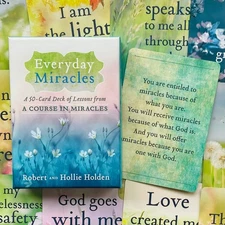 Everyday Miracles Oracle Card Deck With Lessons From A Course In Miracles