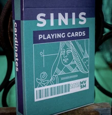 Sinis (Turquoise) Playing Cards by Marc Ventosa - Out Of Print