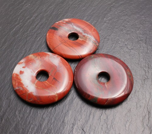Edelstein Donuts A-L 20 30 40 50 mm für Lederband Kette Pi Scheibe Steinschatz - Bild 111 von 273