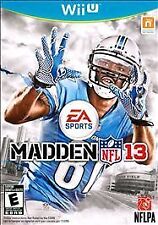Madden NFL 13 (Nintendo Wii U, 2012) FOOTBALL EA SPORTS Complete Tested Working