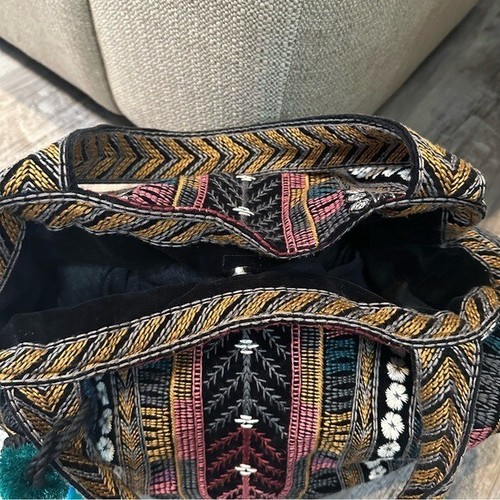 JOHNNY WAS Gaia Velveteen Tote Bag Boho Artsy - Imagen 9 de 13