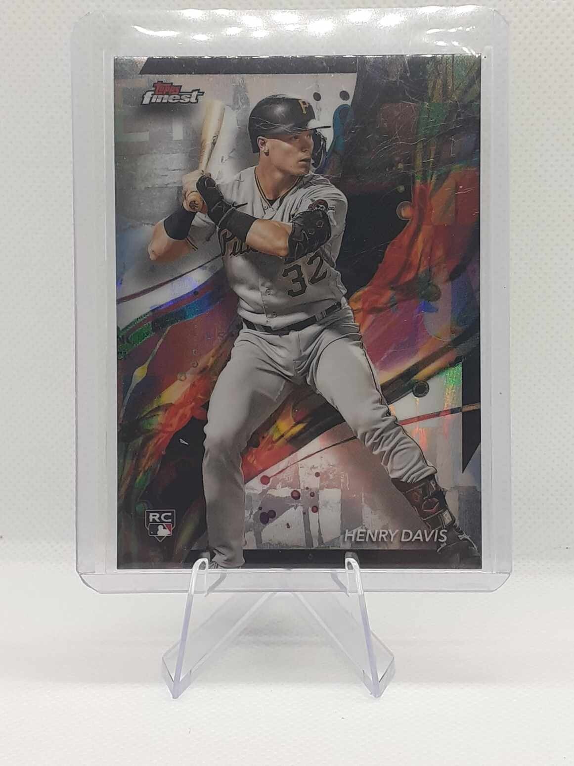 2024 Topps Finest - Common #15 Henry Davis Refractor (RC) Pittsburgh Pirates