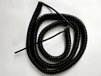 4-ADRIG 0,22qmm (24awg) WENDEL SCHWARZ PUR STEUERKABEL 1,25m (49'') SPULENLÄNGE #