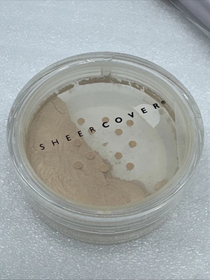Sheer Cover Mineral Foundation Powder NUDE 1.5g/ .05oz New & Sealed With Brush - Image 3 of 4