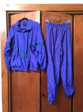 vtg CABAZON windbreaker track suit Medium geometric accent