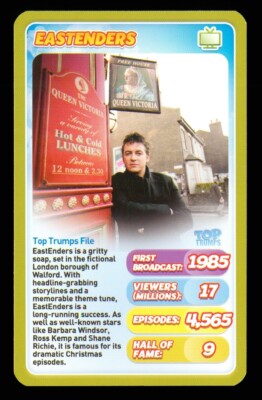 1 x TV Infokarte von Eastenders 1985 - R048