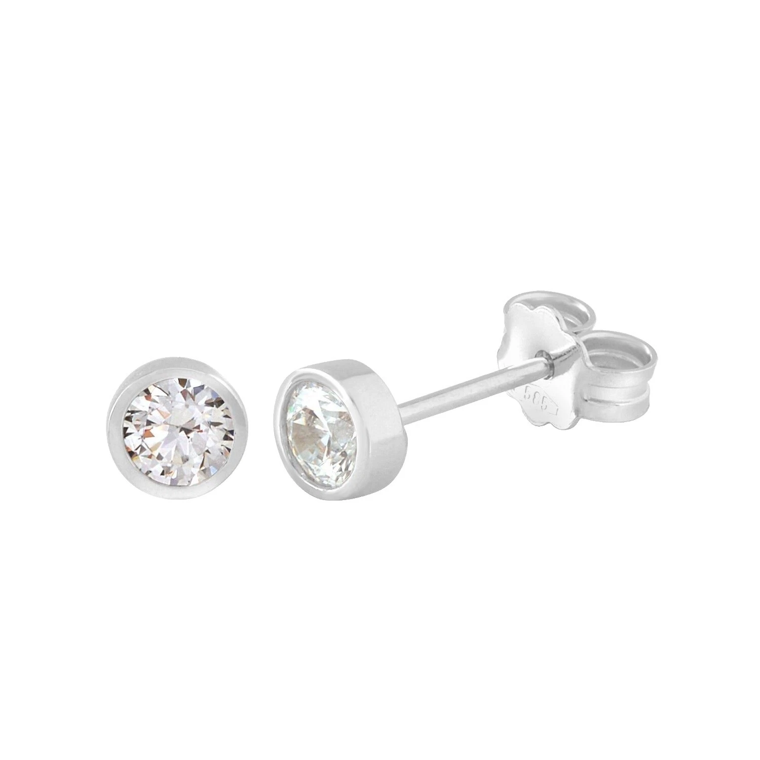 Pearl White Gold Plated Stud Fashion Earrings