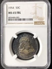 1954 50C FL Franklin Half Dollar NGC MS65FBL   4834484-003