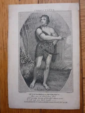 1796 theatre engraving Mr Thomas Caulfield as Arviragus Reading after Graham