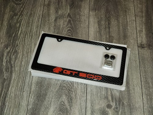S197 RED Shelby GT500 Mustang Premium 100% Carbon Fiber License Plate Frame - Picture 3 of 10
