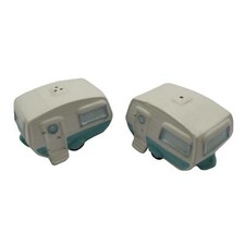 Image of Ceramic Salt And Pepper Shakers (Caravan Pots Novelty Collectable Pottery Set)