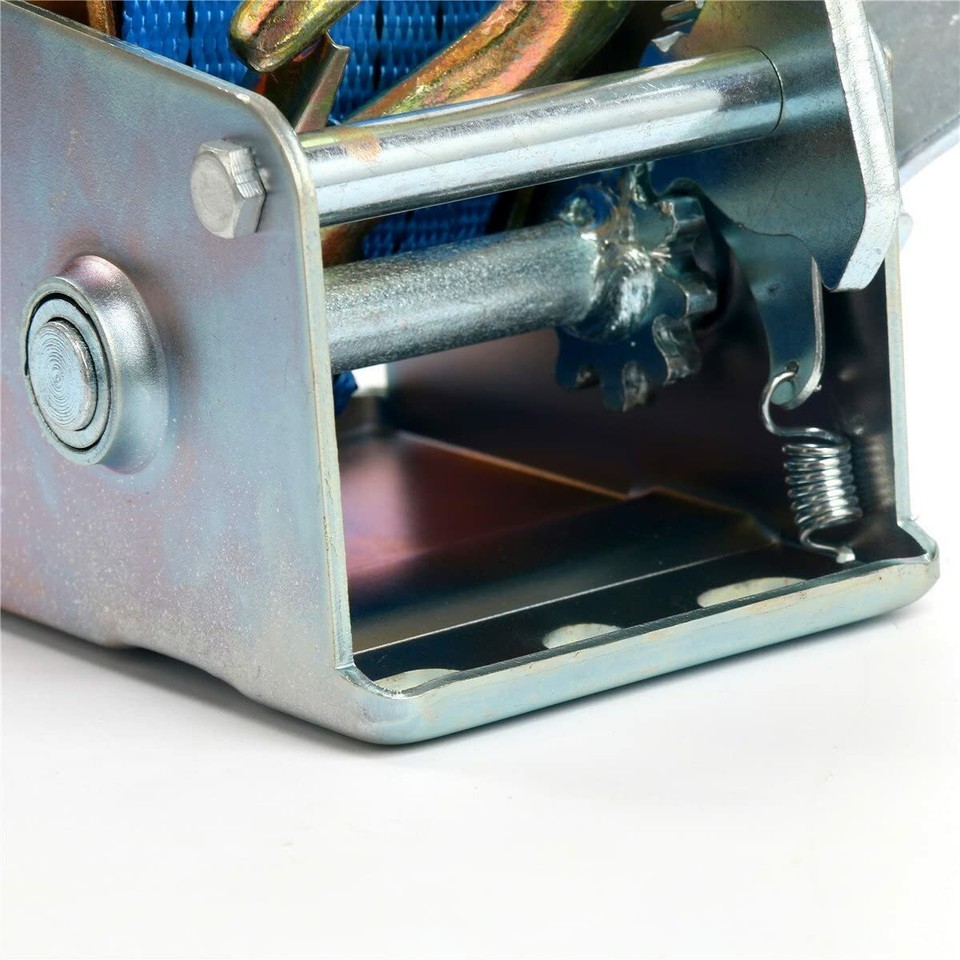 600LBS Heavy Duty Hand Winch Steel Cable Crank Strap for ATV Trailer