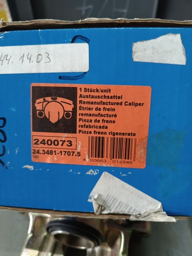 1x NEU ATE 24.3481-1707.5 Bremssattel VA für PEUGEOT 405 I PEUGEOT 405 II Break - Bild 5 von 7