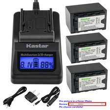 Kastar Battery LCD Fast Charger for Panasonic VW-VBD58PPK VW-VBD78 VW-VBD98