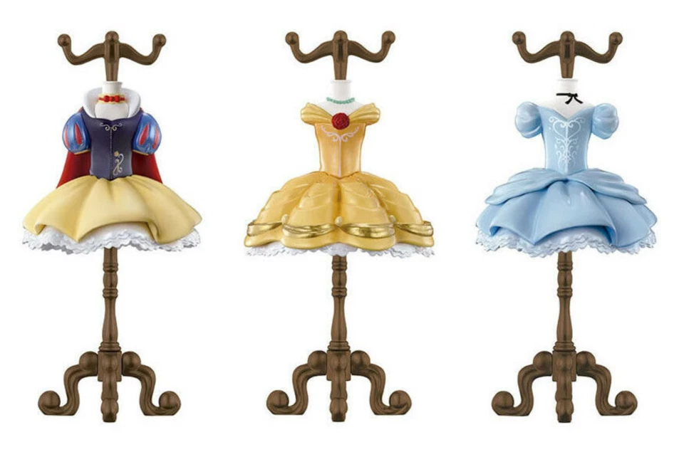 💡Gashapon Bandai Torso Disney Princesa Vestido Accesorios Soporte Set de 3 Foto 2 de 4