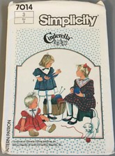 Sewing PATTERN SALE Vintage Simplicity Pattern 1985 #7014 Toddlers' Dress Size 3