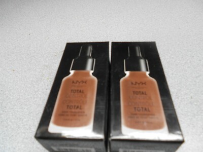 NEW NYX Total Control Drop Foundation - Matte TCDF22 MNR40W lot of 2
