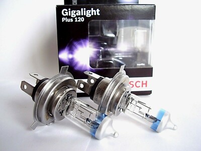 2 x ORIGINAL BOSCH Gigalight PLUS +120% Glühlampe Glühbirne H4 2 Stück 12V  