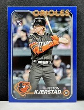 Heston Kjerstad 2024 Topps Series 2 BLUE PARALLEL RC #394 Orioles Razorbacks