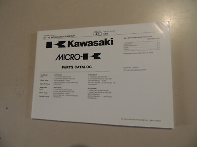 Parts catalog Kawasaki KVF 360 4x4 2006-2009 Teile katalog Werkstatthandbuch 