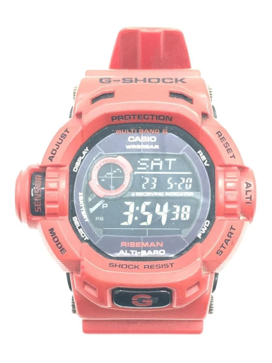 CASIO G-SHOCK GW-9200R RISEMAN men in rescue orange Men's watch From Japan Used