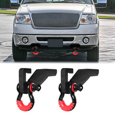 Vijay For 2009-2022 Ford F150 1 Pair Steel Front Tow Hook Shackle Mount Kit