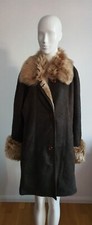 Zauberhafter  MADELEINE Lammfellmantel Gr. 40 L Braun beige Shearling Gefüttert 