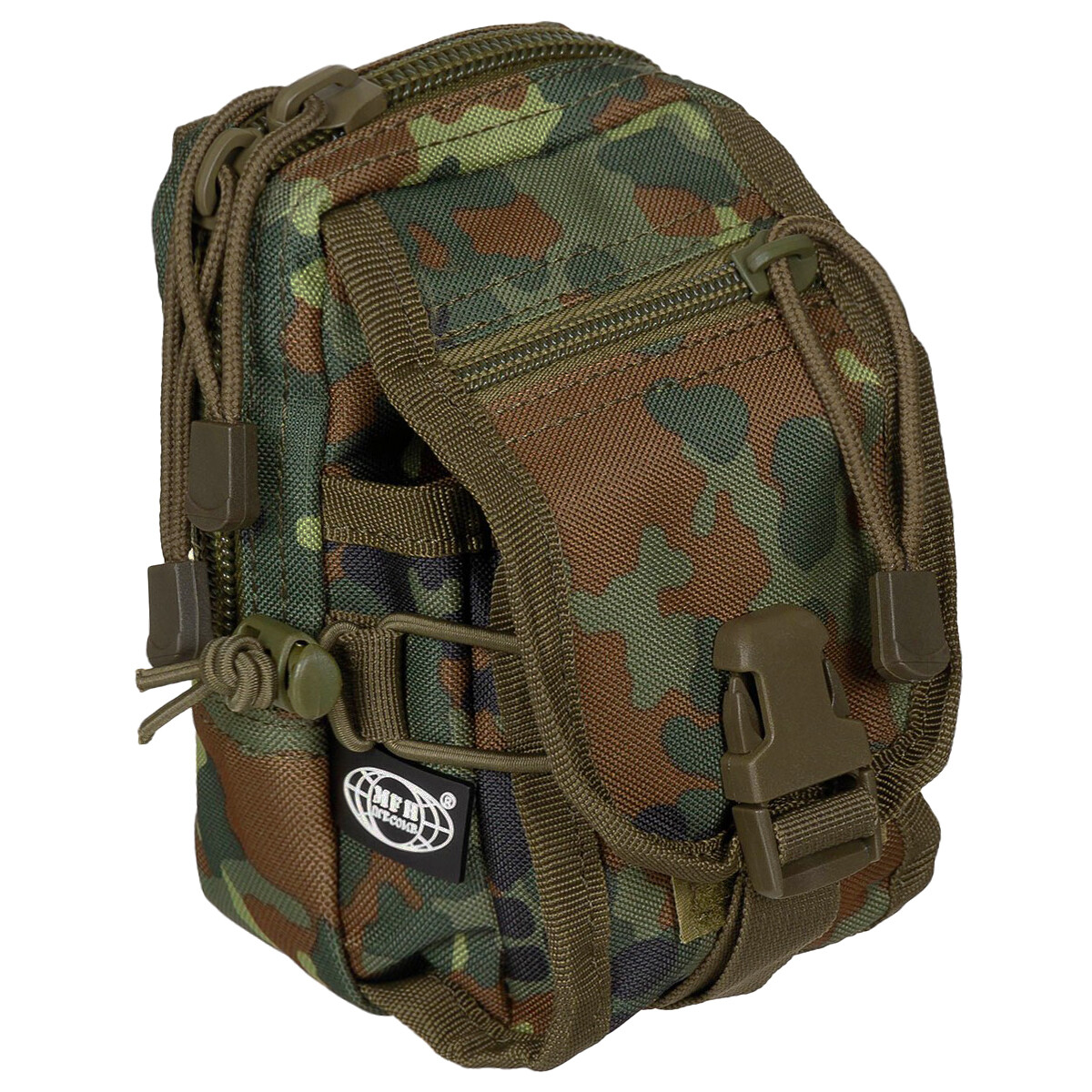 TACTICAL UTILITY POUCH BAG MODULAR SYSTEM TRAVEL HIKING BW ARMY FLECKTARN CAMO