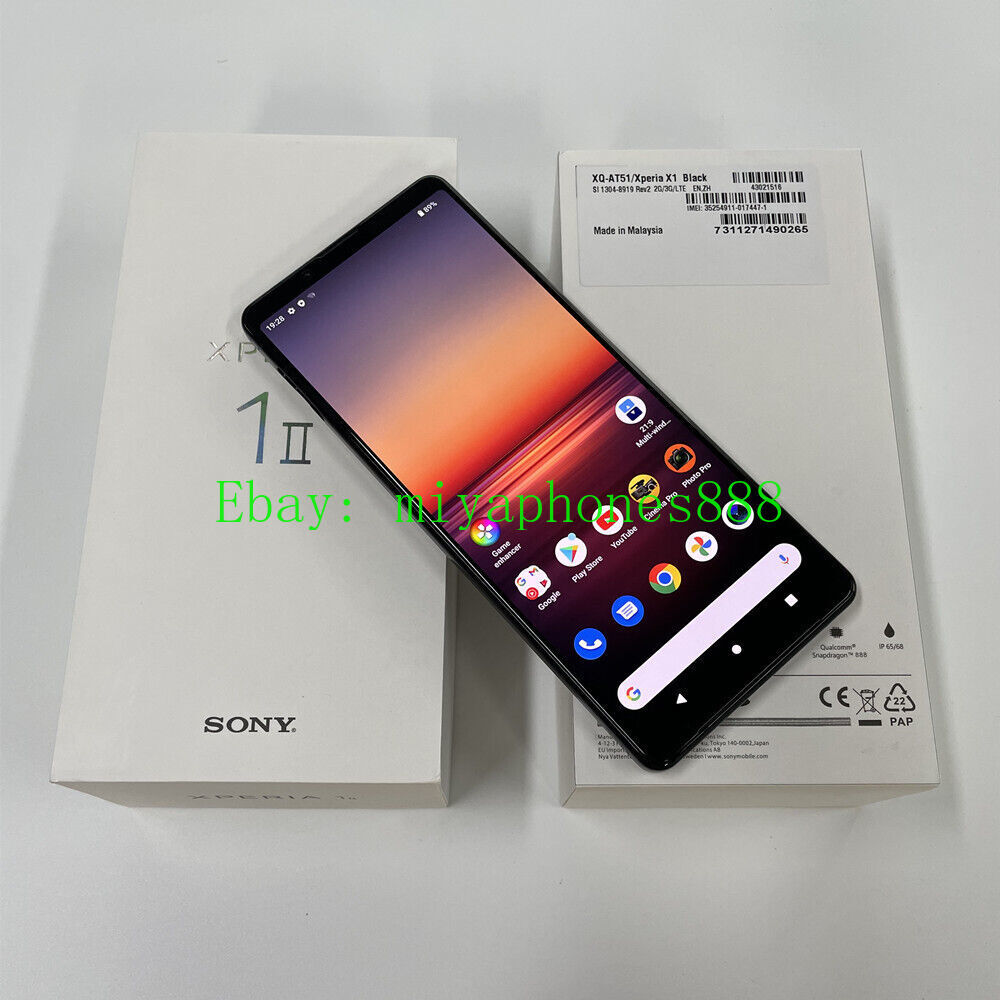 Sony Xperia 1 II XQ-AT52 XQ-AT51 256GB+8GB Unlocked 5G Smartphone