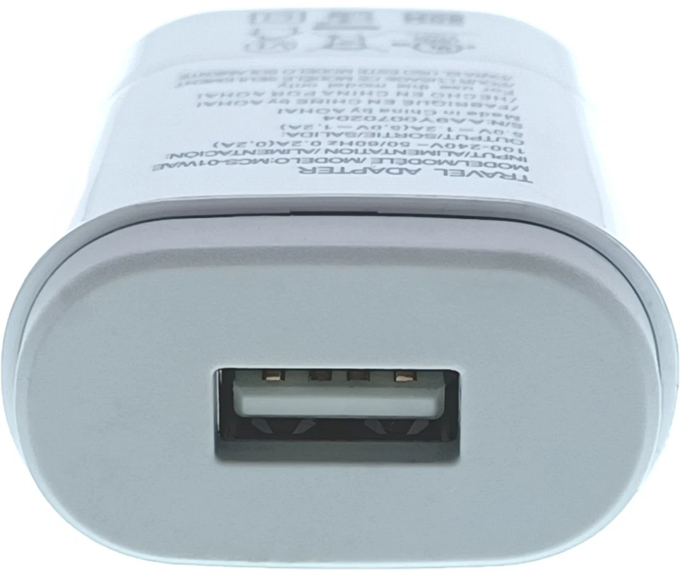 OEM LG Wall Charger MCS-01WAE White (5.0V-1.2A)+2 USB Cables(Type-C & Micro B) - Image 3 of 4
