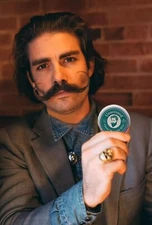 Stache Wax, All-Natural Mustache Grooming Styling Unscented, 1oz