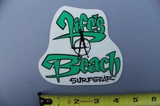 Life's A Beach Surf Gear Surfboard Clear Green Punk V53B Vintage Surfing STICKER