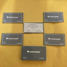 5 Double Edge Razor Blades, Colorlamb Super Platinum