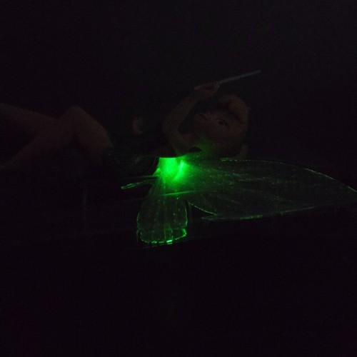 RARE Disney Store Christmas Tinkerbell Tree Topper in box Light Up Wings - Picture 18 of 18